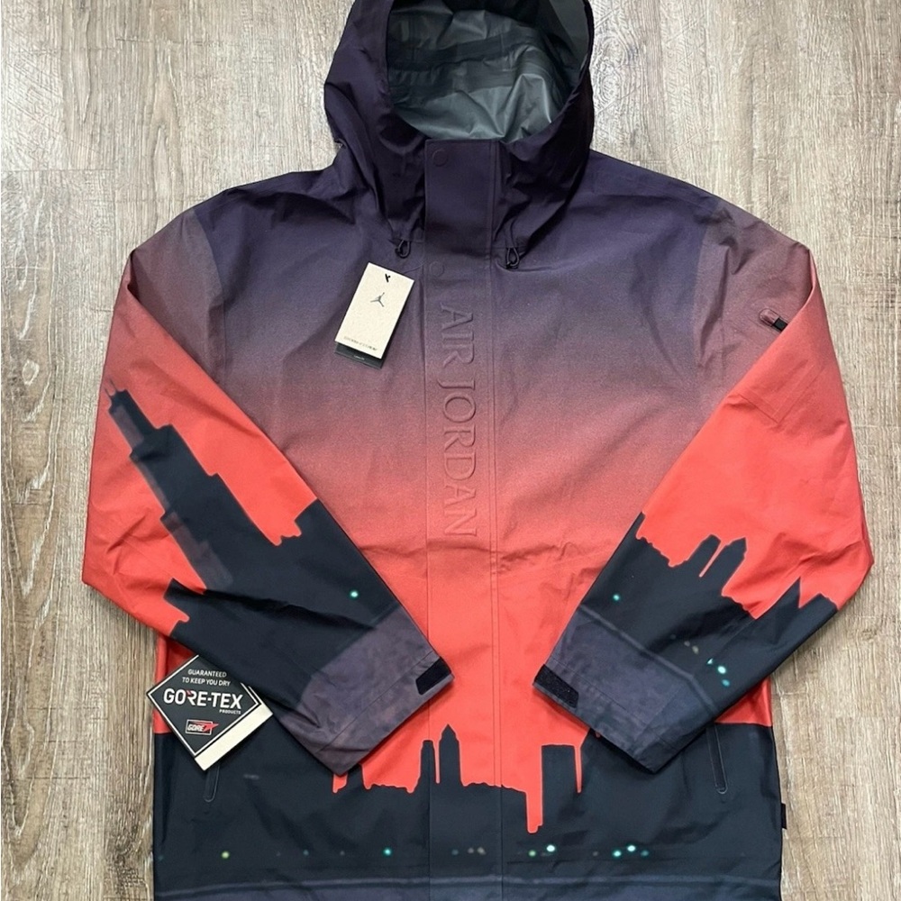 Nike x Jordan x GORE-TEX Skyline Red and Black Performance Jacket.